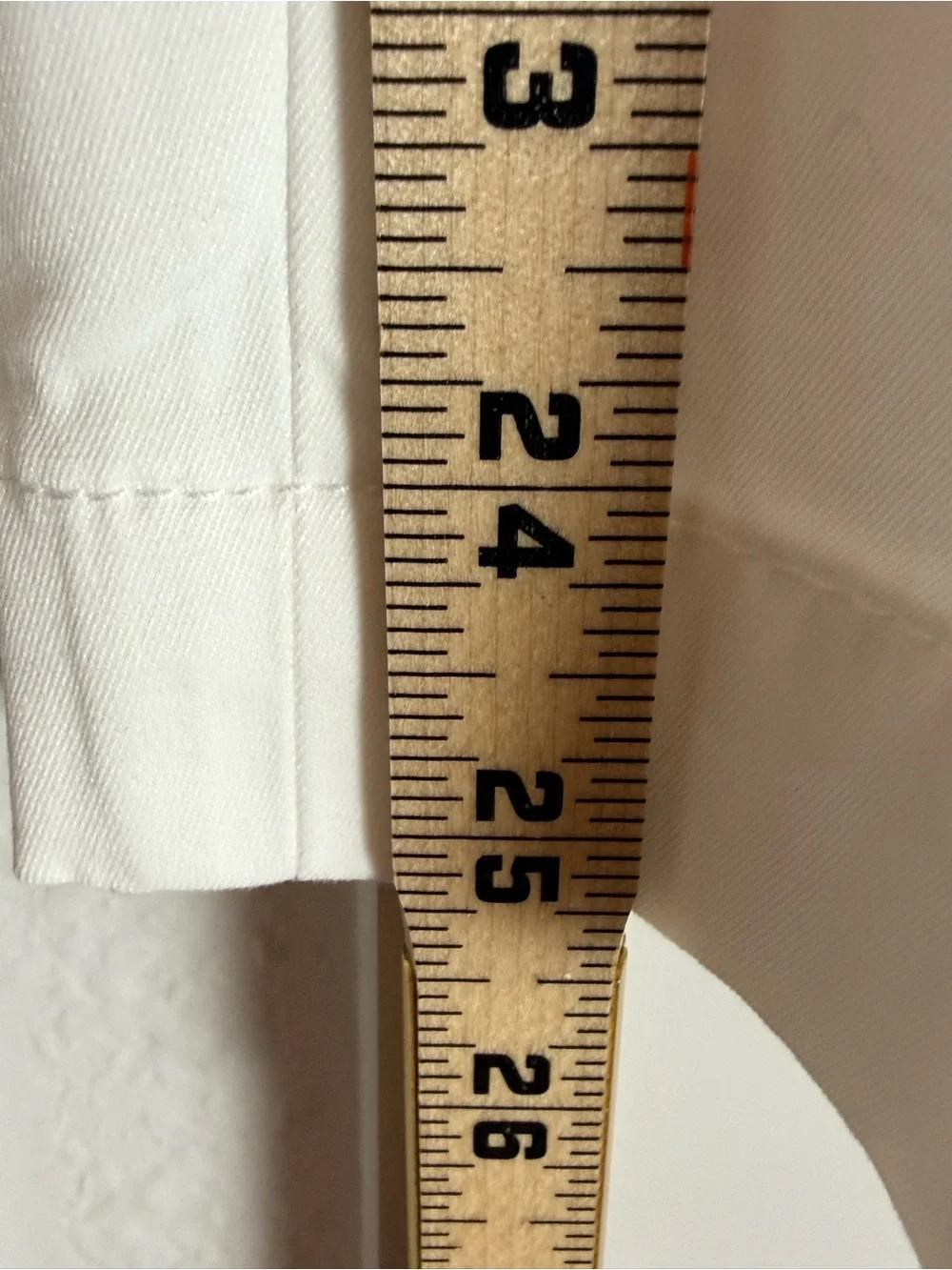 Talbots Perfect Crop Pants Women’s 4 White Stretch Cotton Button Tab Hem